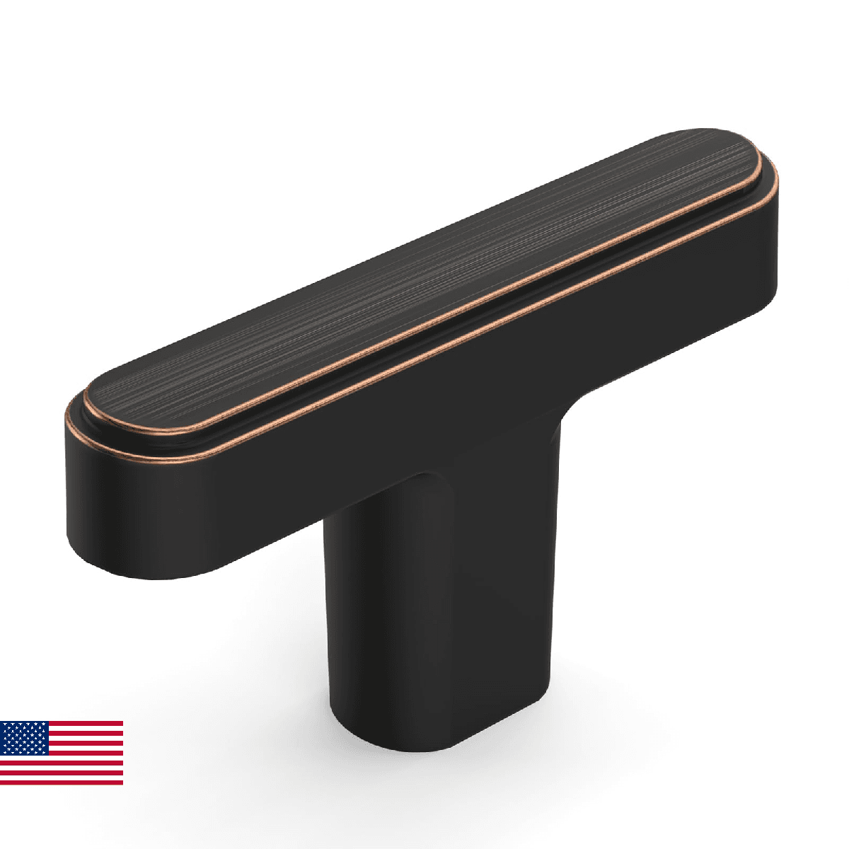 Amerdeco 10 Pack Oil Rubbed Bronze 1.46" (37mm) Cabinet Knobs Pulls ZH0065 - Image 1