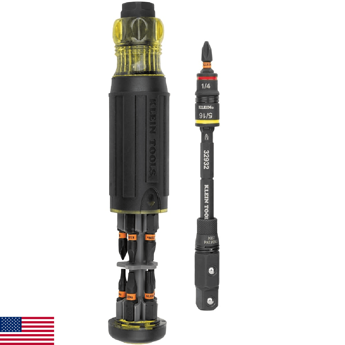 Klein Tools 32516HD KNECT 16-in-1 Impact-Rated Hybrid Screwdriver/Nut Driver, Ma - Image 1