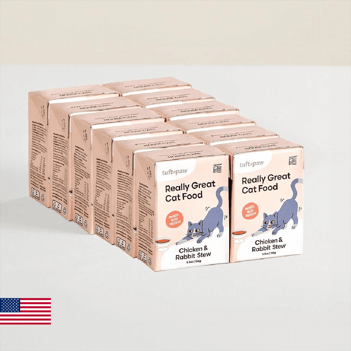 TUFT + PAW Really Great Cat Food Chicken & Rabbit Stew, High Protein Wet Cat Foo - Image 1