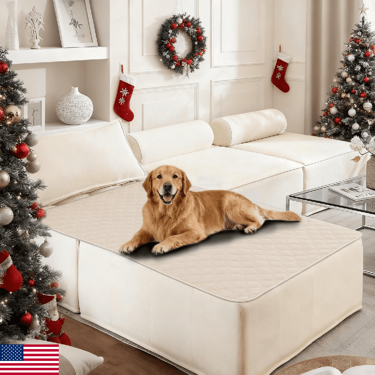 CYCMACO Waterproof Dog Bed Cover Pet Blanket Soft Couch Cover Washable Non-Slip - Image 1