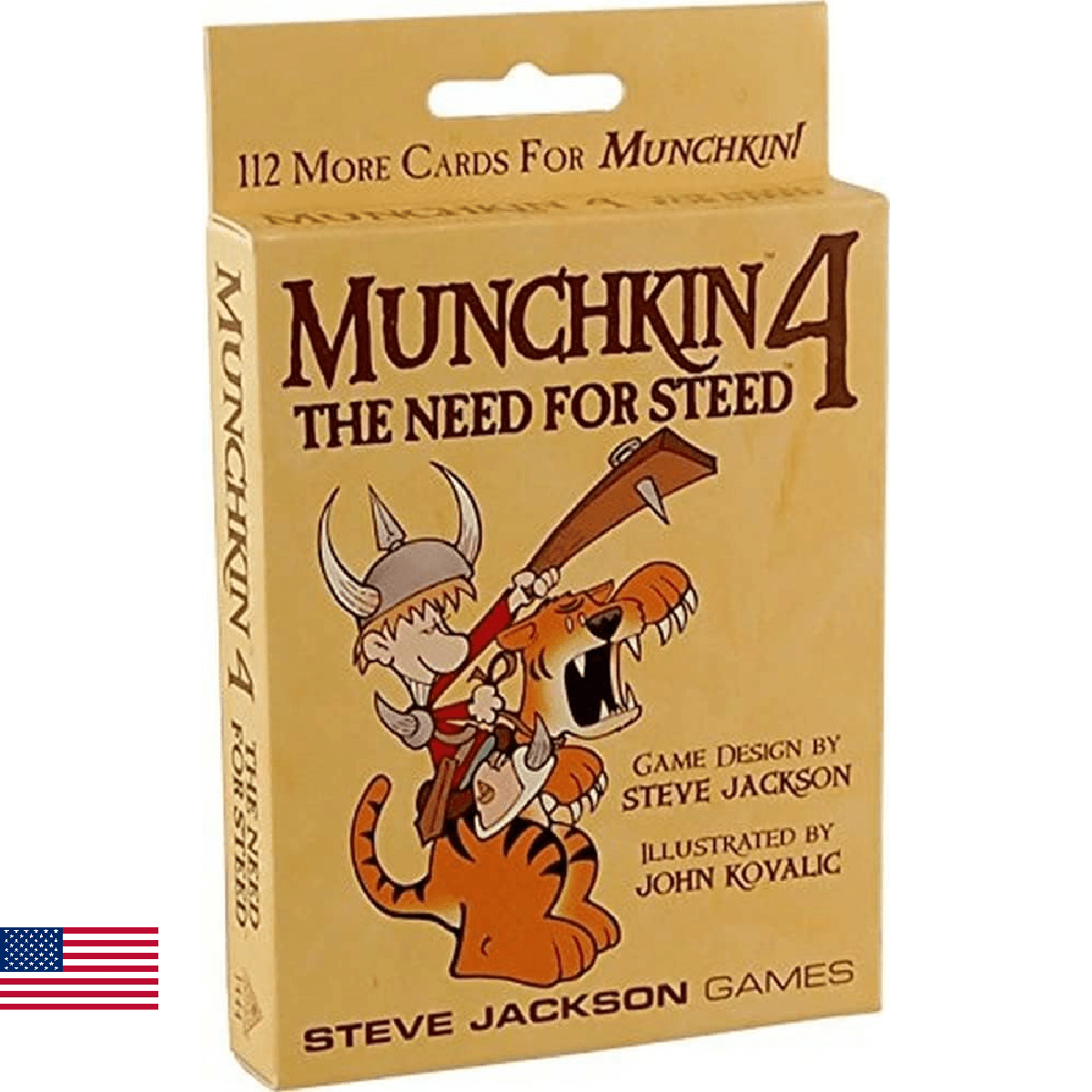 Munchkin 4 – The Need For Steed Card Game Expansion |112-Card Expansion | Adult, - Image 1