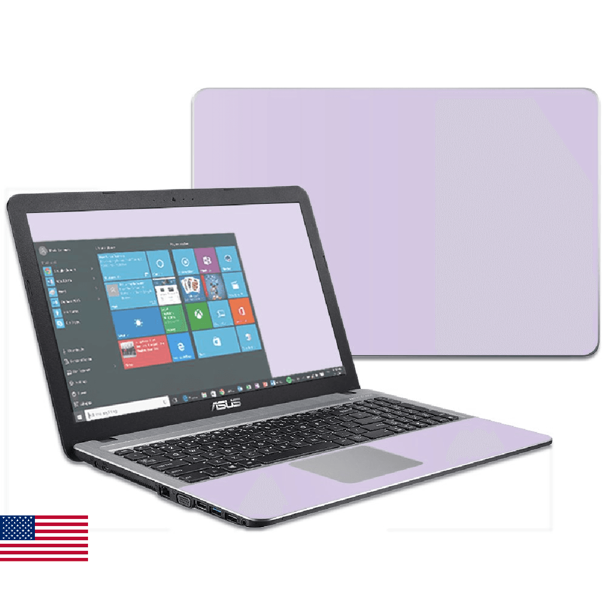 MightySkins Asus VivoBook X540SA X540LA 15.6" Skin Solid Lilac Cover Sticker Wra - Image 1