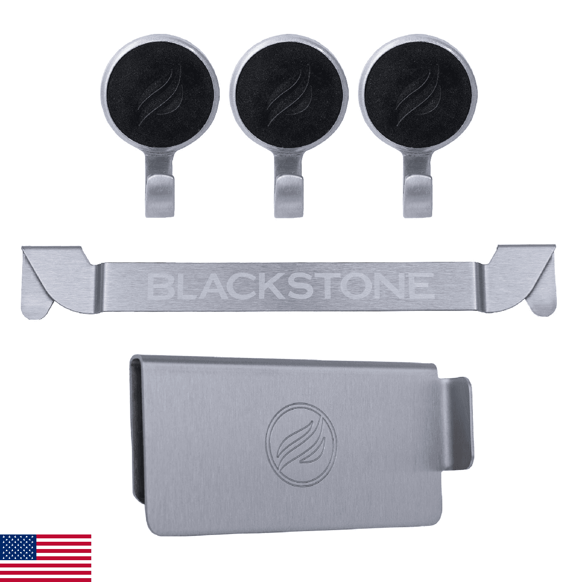 BLACKSTONE 5188 Rear Grease Gate, 3 Magentic Hooks and Tool Holder Combo, Flat T - Image 1