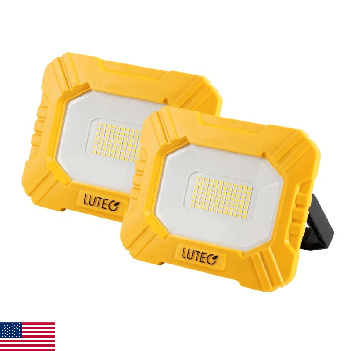 LUTEC 2 Pack 3500LM LED Work Light Rechargeable Magnetic Work Lights with Stand - Image 1