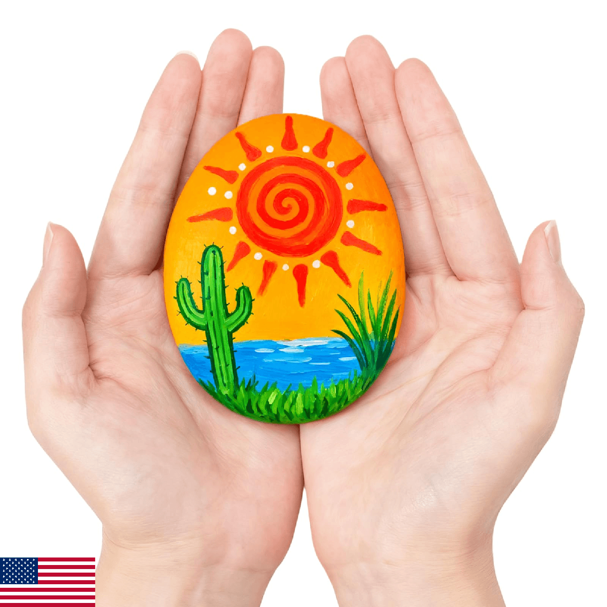 Simetufy 45Pcs Rocks for Painting, Large 3-4 Inch Natural River Stones for DIY, - Image 1