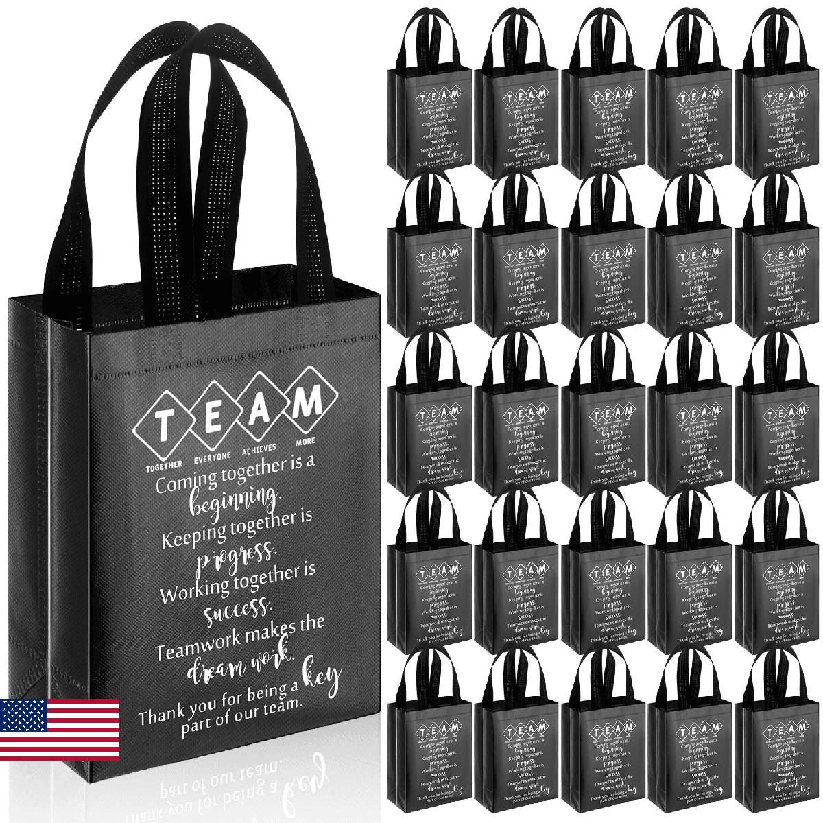 Sweetude Team Appreciation Gifts Bags Reusable Handles Employee Gift Bag Staff C - Image 1