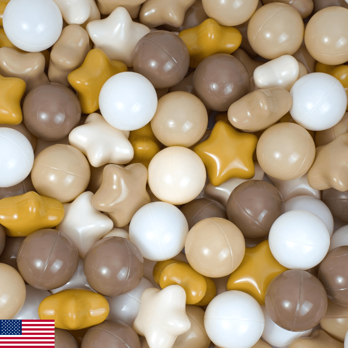 Dekeyoo Star Ball Pit Balls Pack of 100 - BPA Free, Crush Proof Plastic Balls fo - Image 1