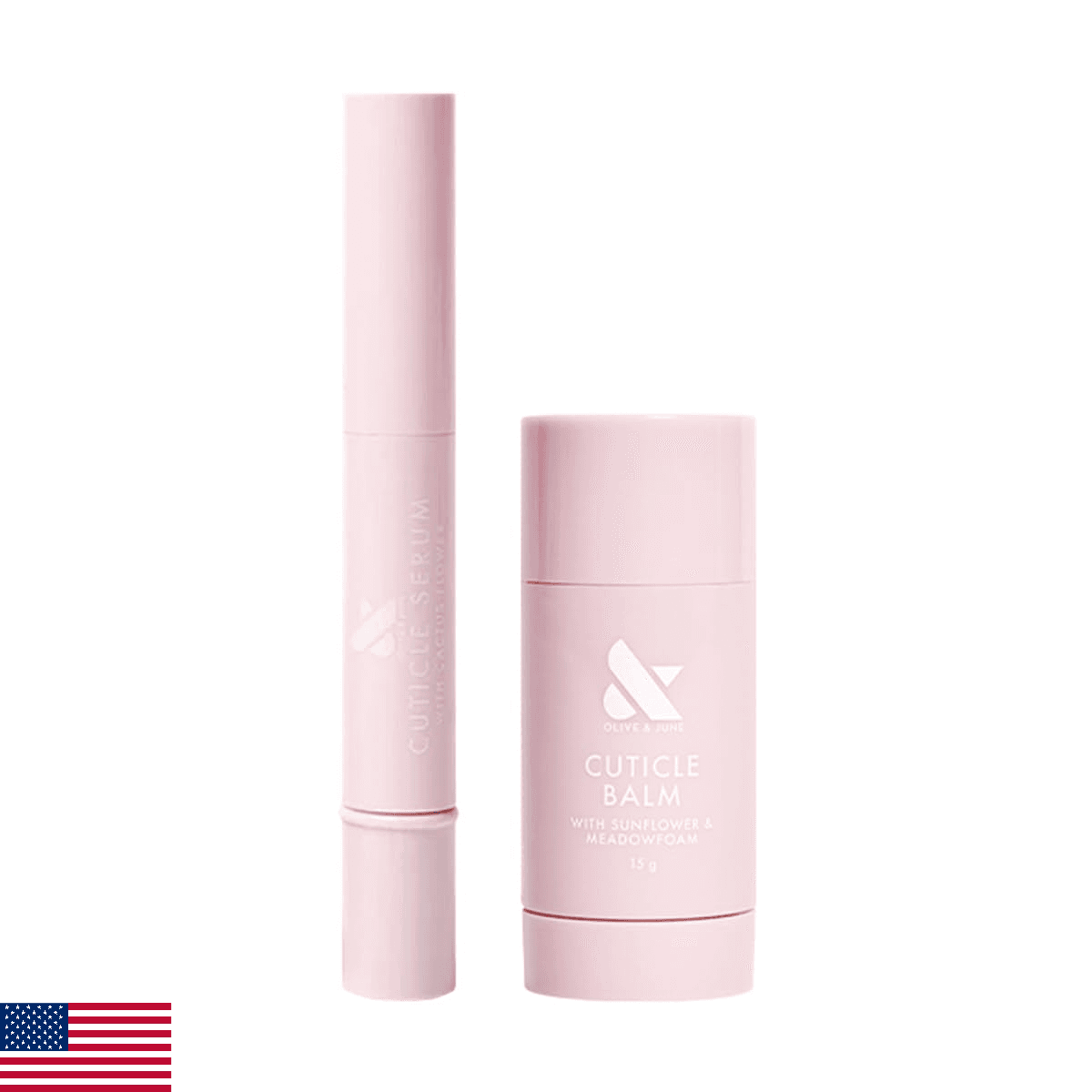 Olive & June Cuticle Hydration Set | Mini Cuticle Serum + Nourishing Balm | Hyal - Image 1