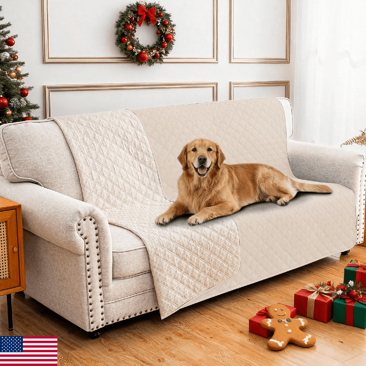 CYCMACO Waterproof Dog Bed Cover Pet Blanket Soft Couch Cover Washable Non-Slip - Image 1