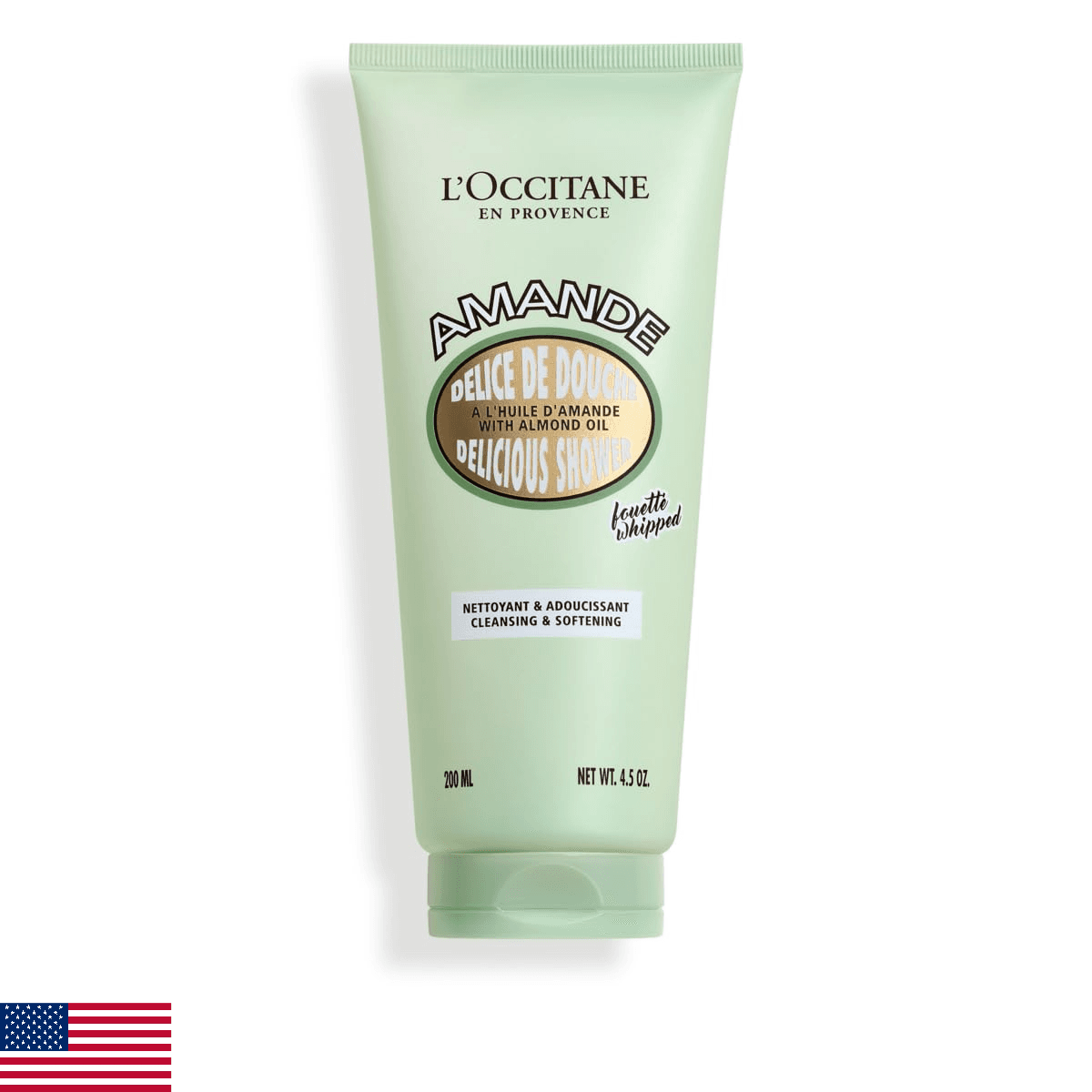 L’Occitane Almond Delicious Shower, Gentle Body Wash Cleanses, Moisturizes, Soft - Image 1