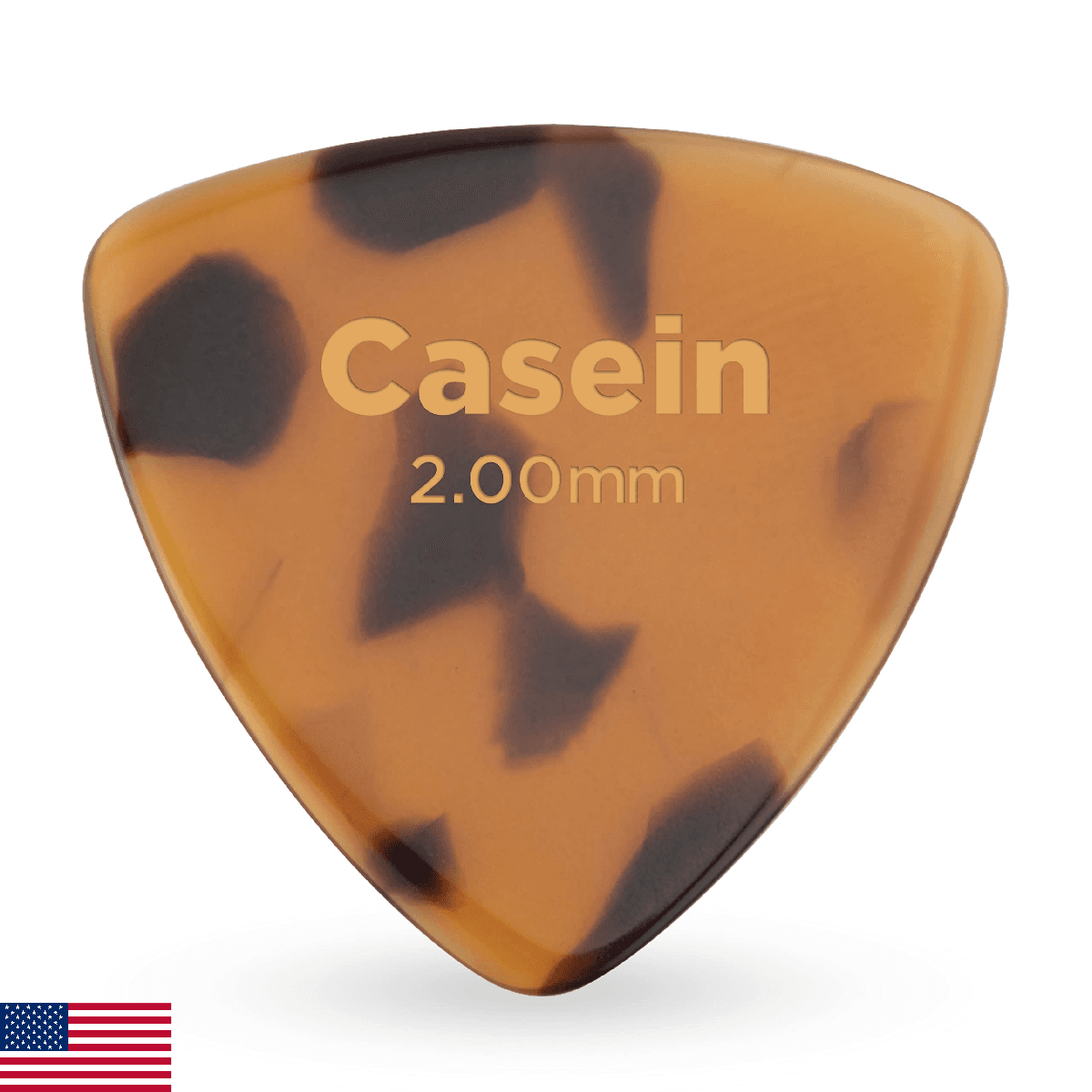 D'Addario Accessories Casein 346 Wide Guitar Picks - Tortoise Shell Guitar Pick - Image 1
