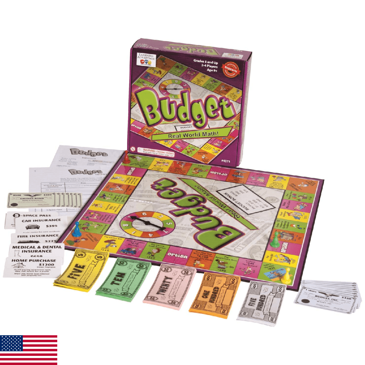 Learning ADVANTAGE-4373 Budget - Budgeting Game for Kids - Teach Money, Math and - Image 1