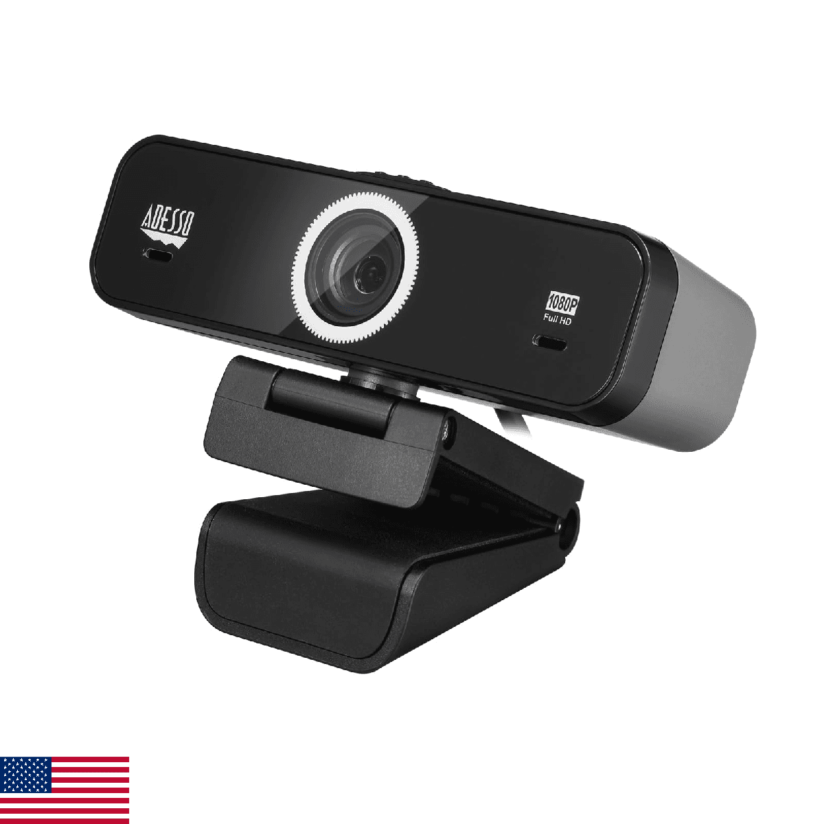 Adesso CyberTrack K1 1080P Full HD Fixed Focus USB Webcam with Adjustable View A - Image 1