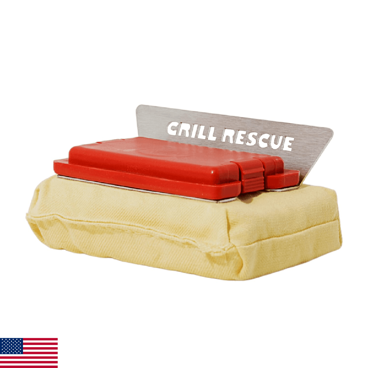 Grill Rescue Griddle Brush –Bristle-Free, Heavy-Duty Griddle Cleaner for Flat To - Image 1