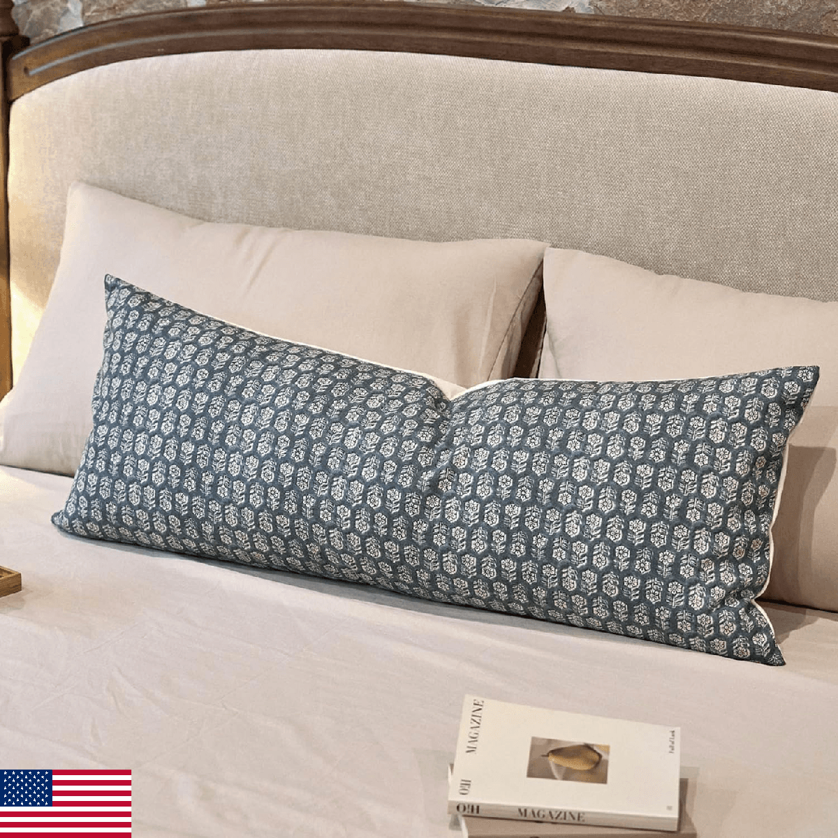 Amor Virisso Floral Pillow Covers 14x36 Couch Pillows for Living Room Farmhouse - Image 1