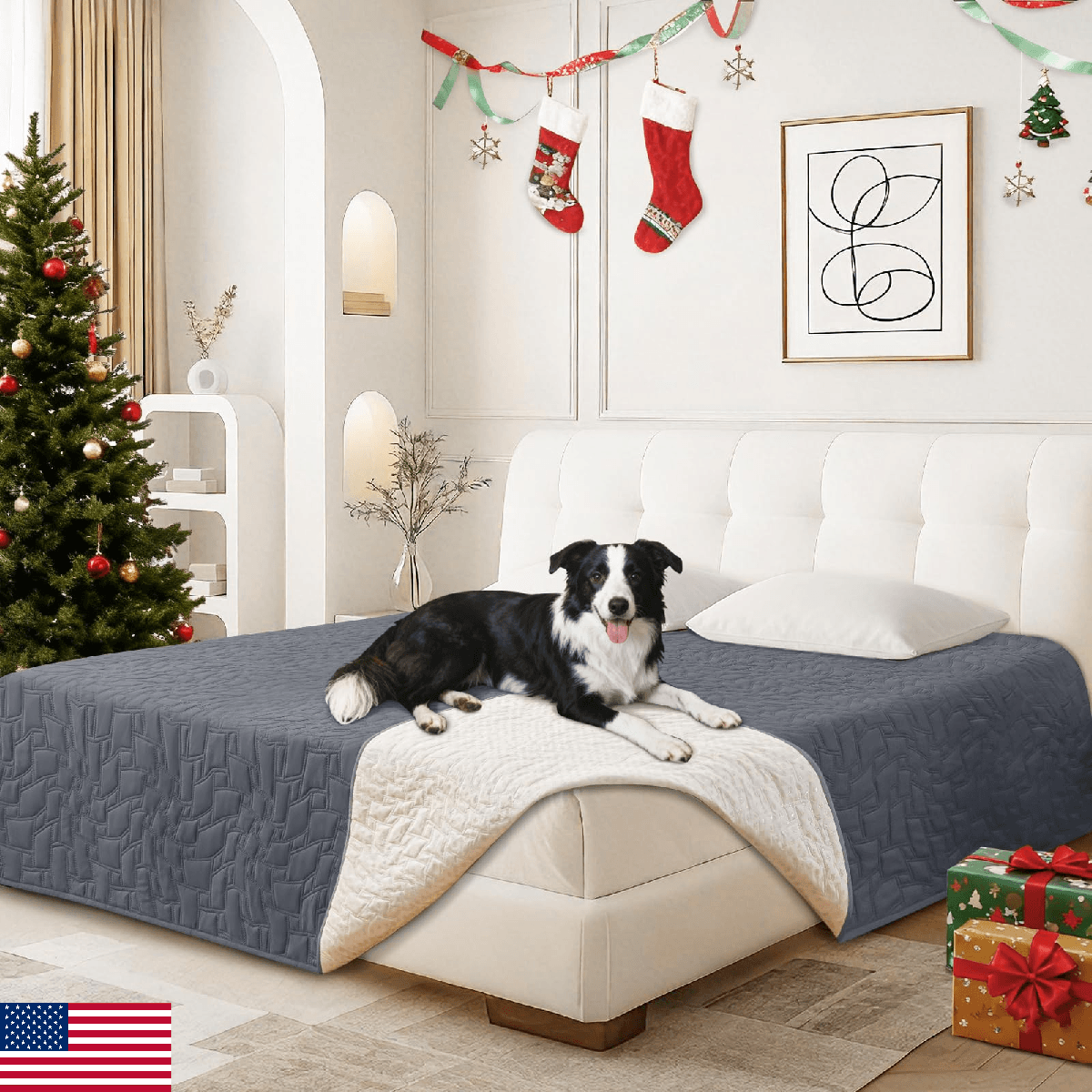 CYCMACO Waterproof Dog Bed Cover Pet Blanket Soft Couch Cover Washable Non-Slip - Image 1