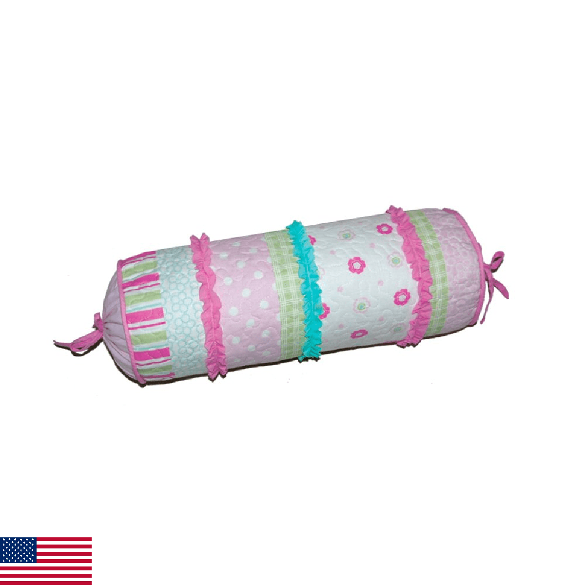 Cozy Line Home Fashions Greta Floral Pastel Flower Polka Dot Stripe Plaid Ruffle - Image 1