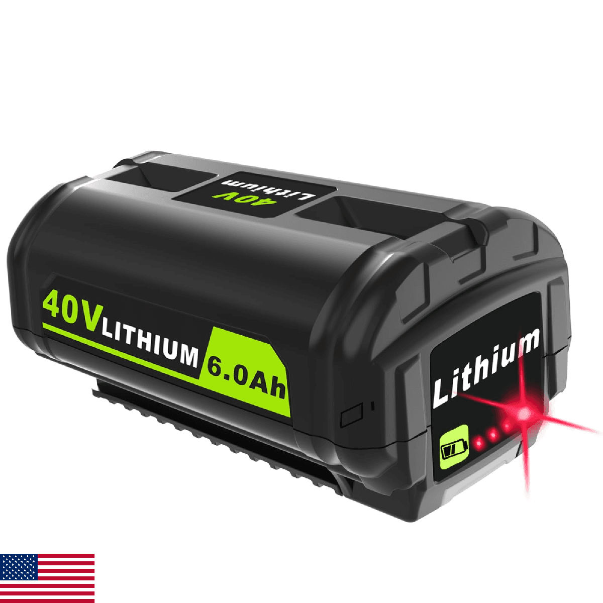 Koedsion 40V 6000mAh Lithium-Ion Battery Replacement for Ryobi 40v Battery, OP40 - Image 1