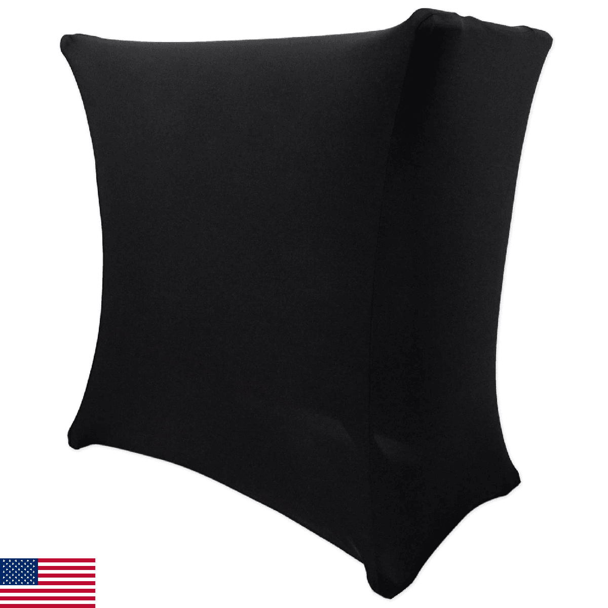 Rockville RSC5B DJ Scrim Cover - Universal Black X-Stand Cloth, 360° Coverage, M - Image 1