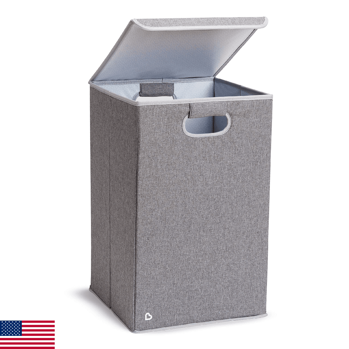 Munchkin Laundry Hamper for Baby and Kids, Collapsible Nursery Organizer with Li - Image 1