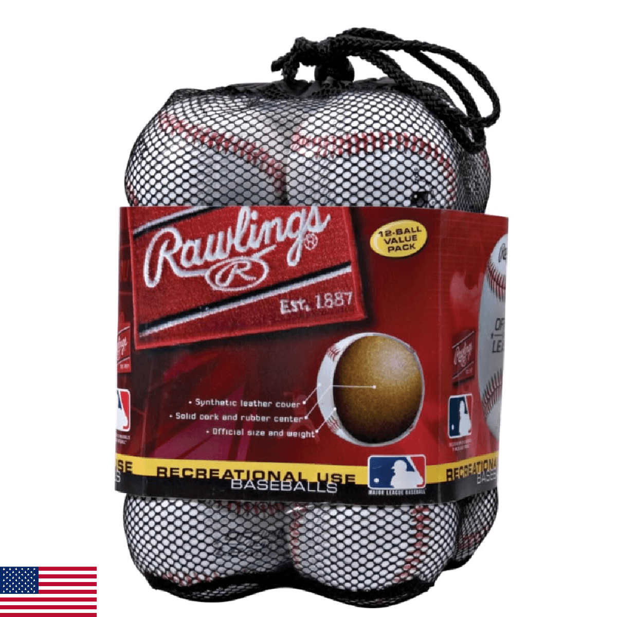 Rawlings | Official League Recreational Use Practice Baseballs | Youth | Bag of - Image 1