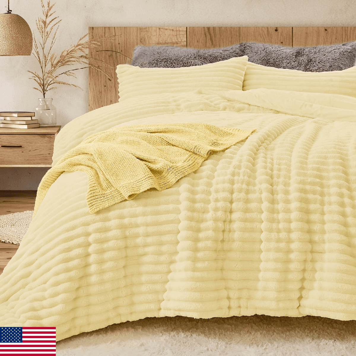 Sasttie Twin/Twin-XL Comforter Set 2 Pieces - Super Soft Fleece Comforters Twin/ - Image 1