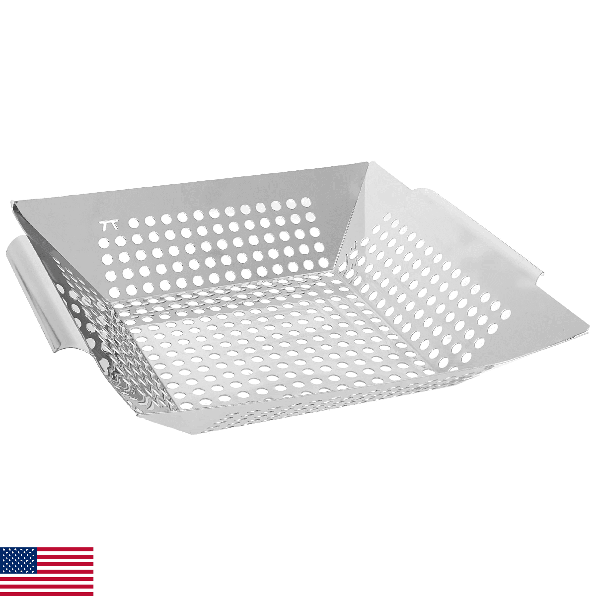 Outset QS70 Square 12-Inch Grill Wok, 12.25 x 13.5 x 3 - Image 1