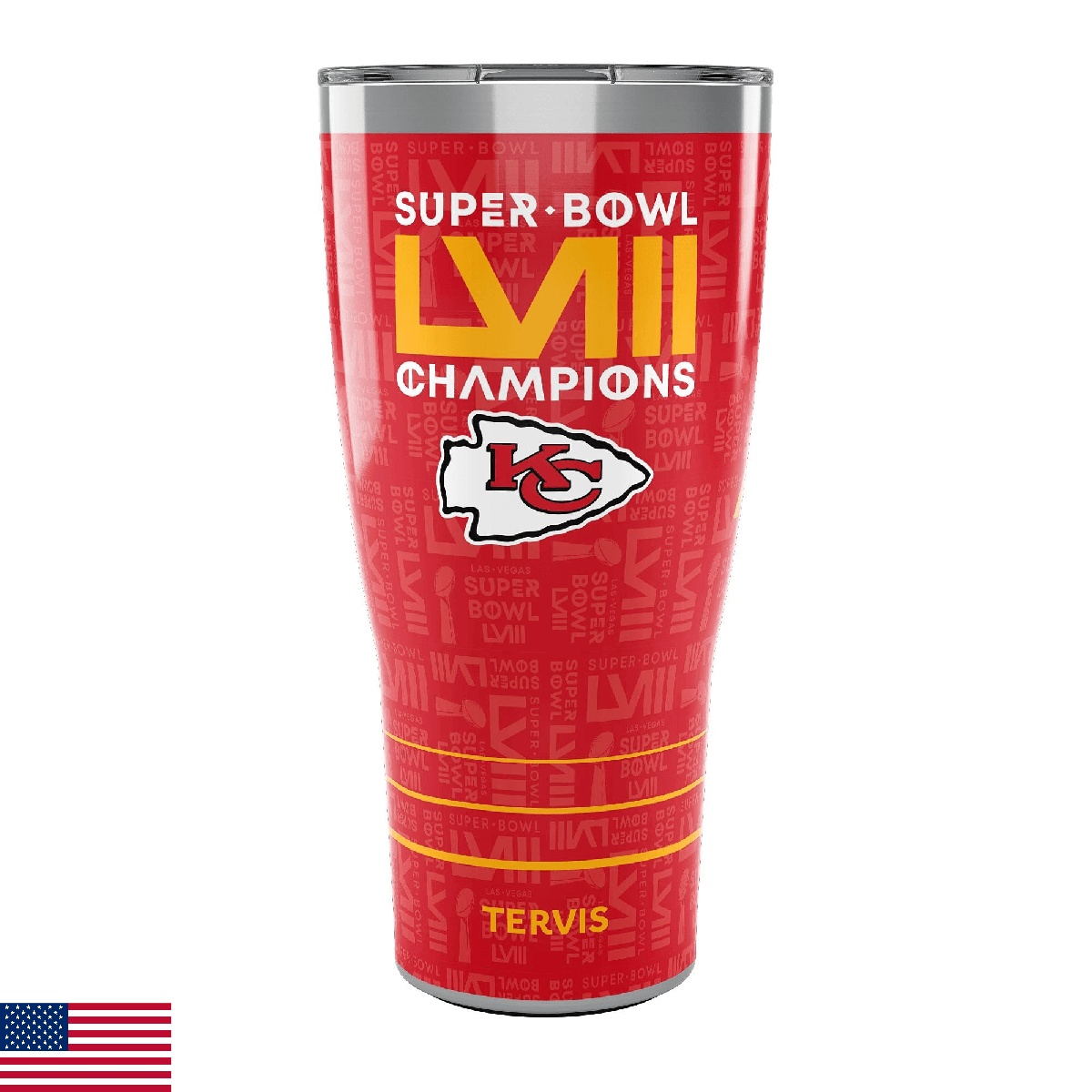 Tervis Traveler NFL Kansas City Chiefs - Super Bowl 58 LVIII Champions Triple In - Image 1