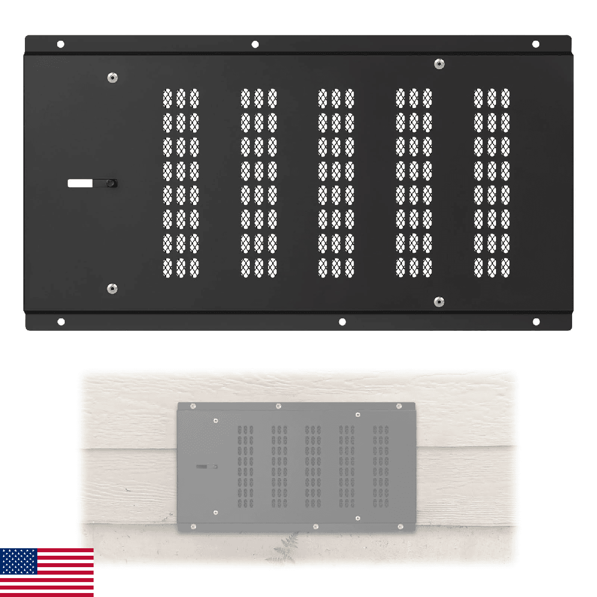 Crawl Space Vent Cover Foundation Vent Cover Damper Screen 16"x8.7" Outdoor Home - Image 1