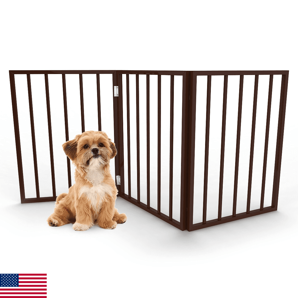 Pet Gate Collection – Dog Gate for Doorways, Stairs or House – Freestanding, Fol - Image 1