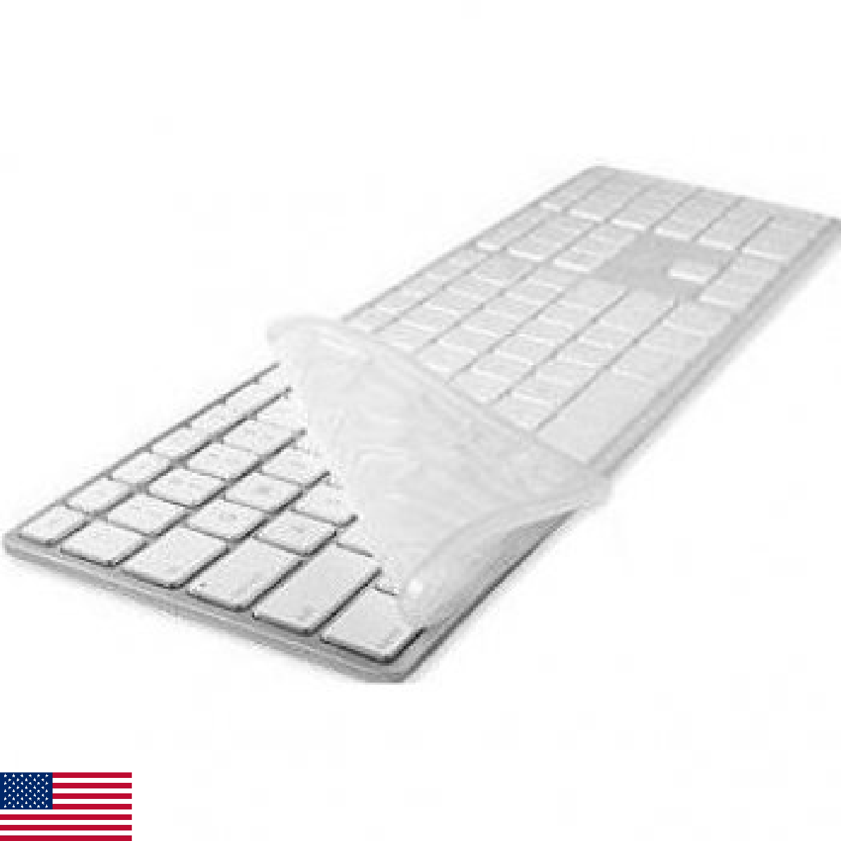 Protouch Keyboard Protactor - Ultra Thin Arctic: Clear White Frosted - Image 1