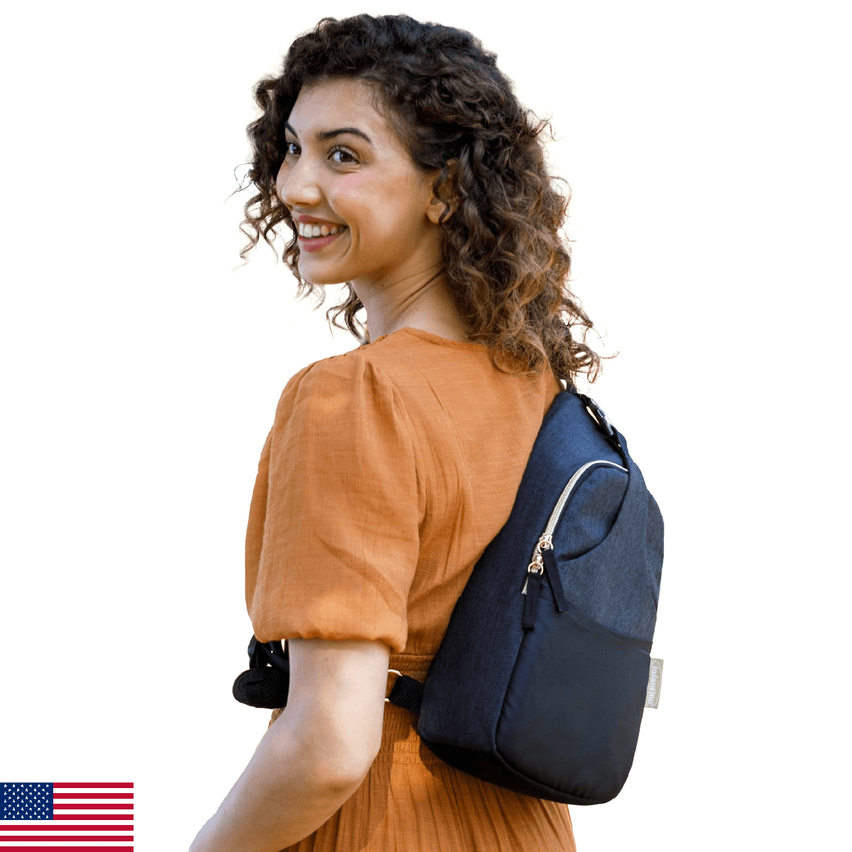 Infantino Crossbody Diaper Bag – Lightweight, Spacious & Stylish for On-The-Go P - Image 1