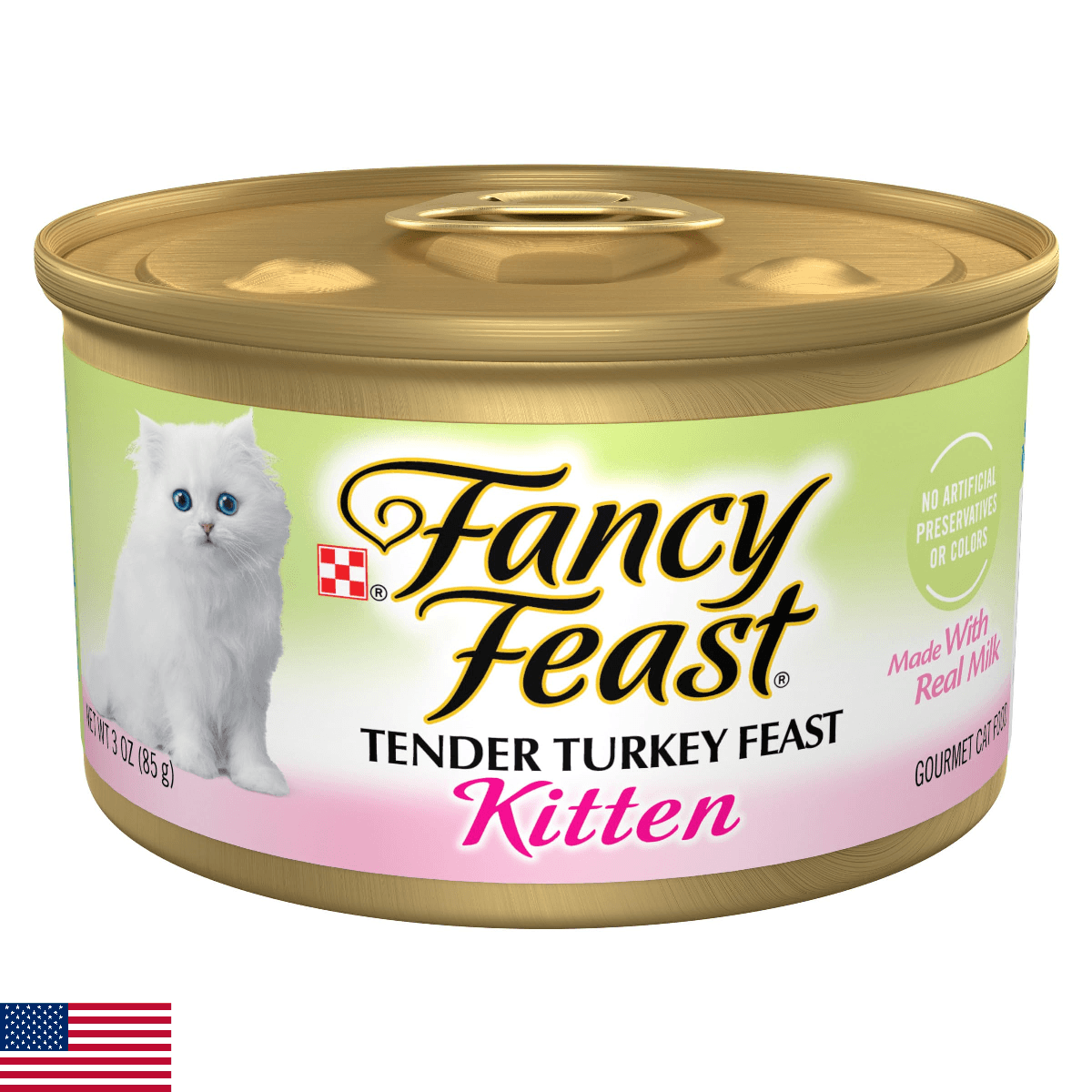 Purina Fancy Feast Kitten Tender Turkey Feast Wet Kitten Food Pate - (Pack of 24 - Image 1