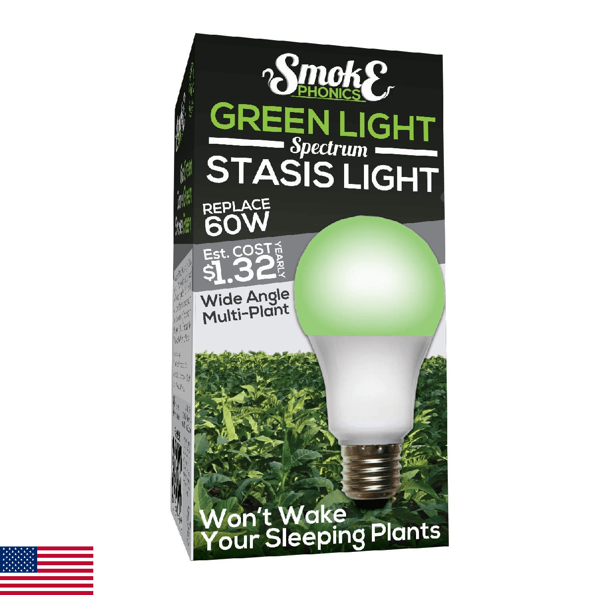 SmokePhonics Green Spectrum LED Hydroponic Stasis Night Cycle Plant Light - Image 1