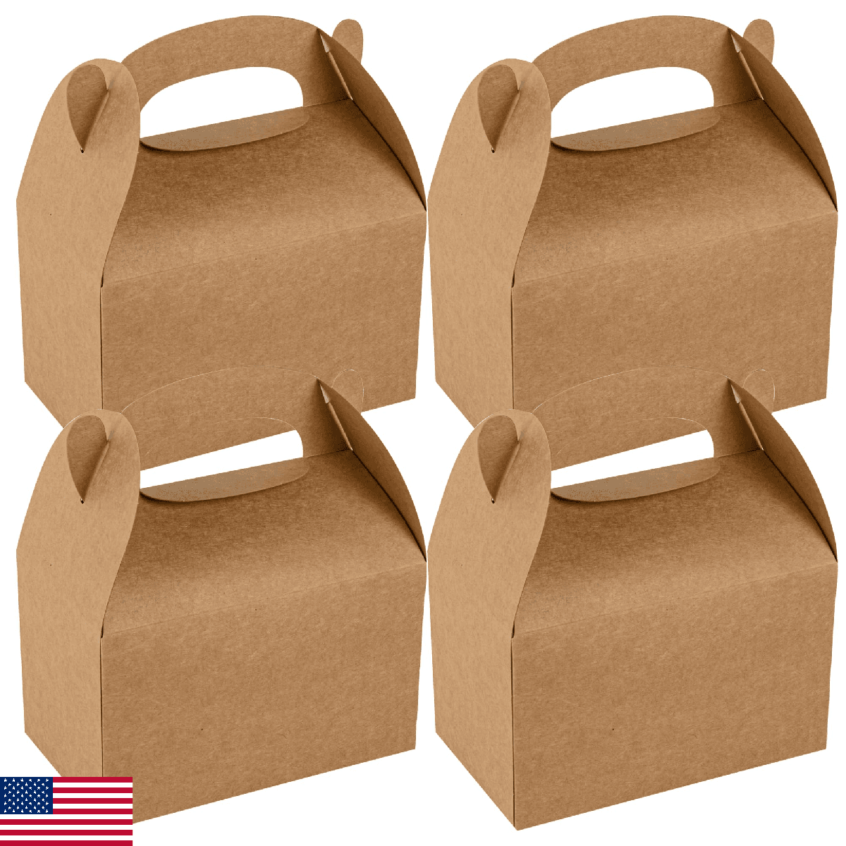 Bio Tek 6 x 3.5 x 3.5 Inch Gable Boxes For Party Favors, 25 Attractive Gift Boxe - Image 1