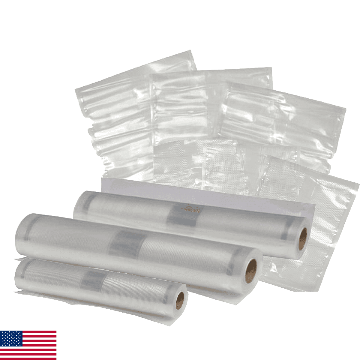 Nesco VS-07V Vacuum Sealer Bag Variety Pack - Bag/Roll Combo - Image 1