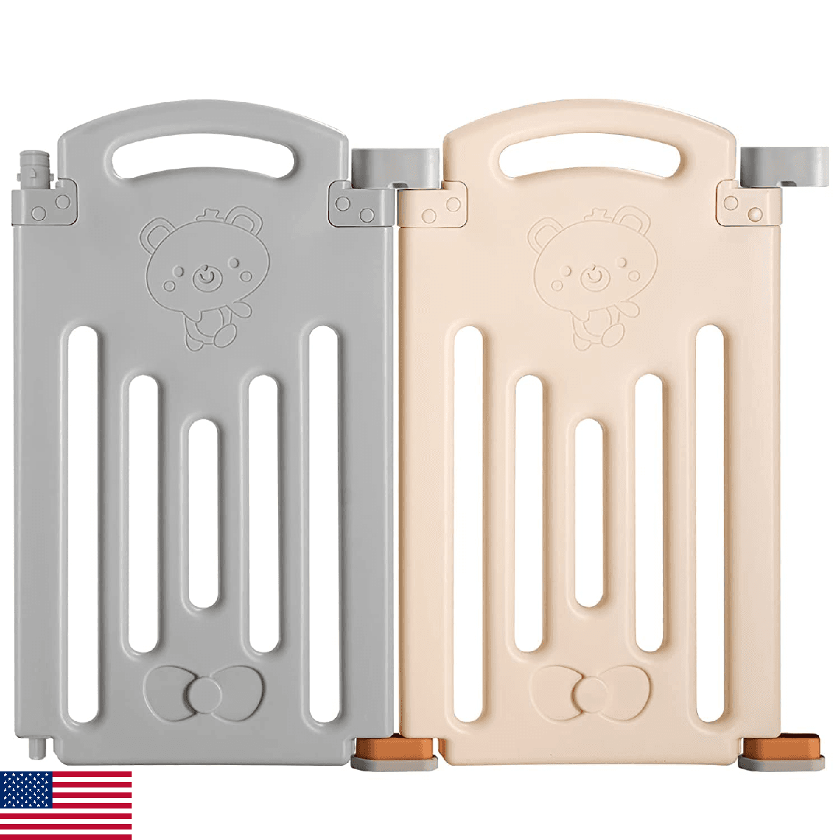 UANLAUO 2 Panels Foldable Baby Playpen Play Yard, Durable Panels for Secure Play - Image 1