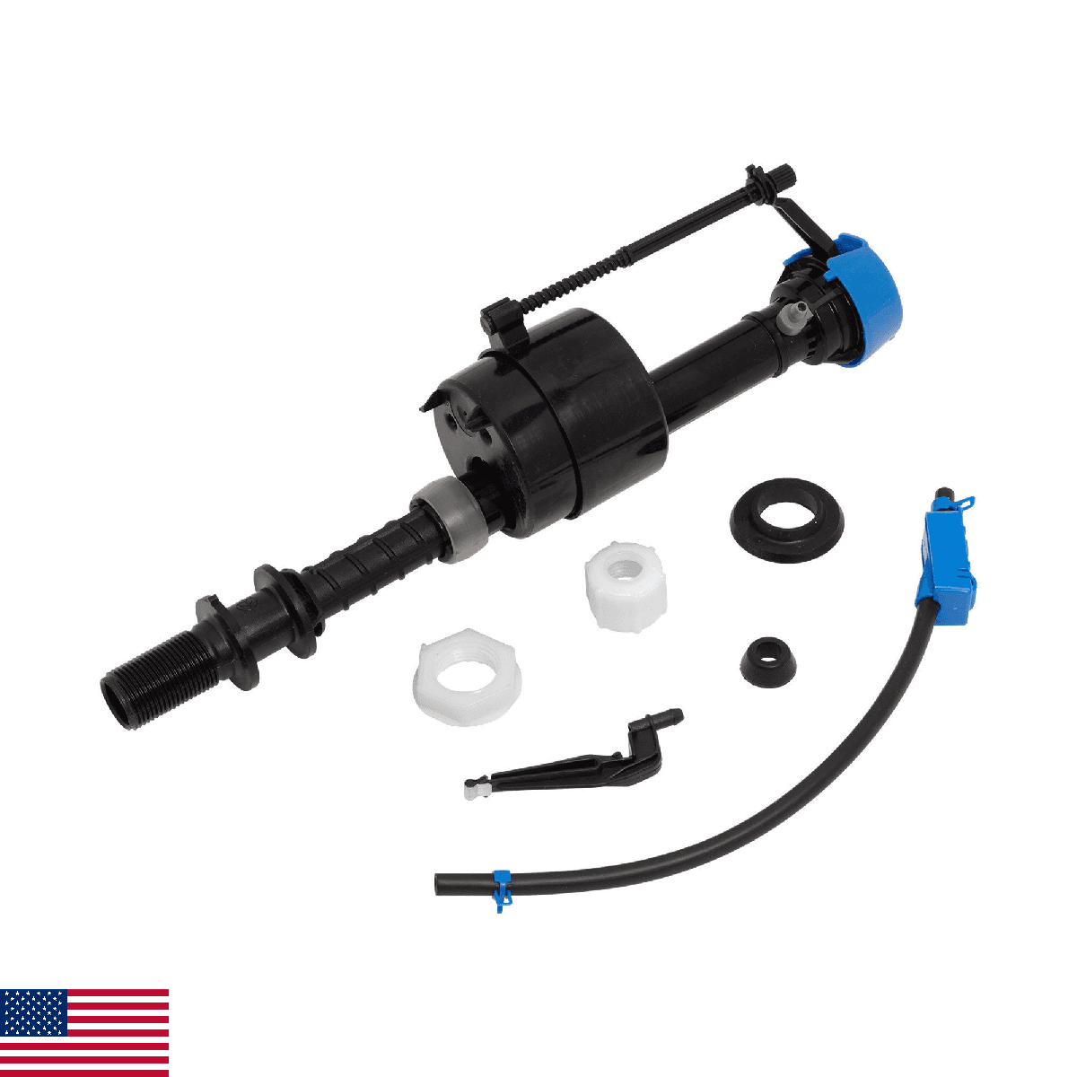 American Standard 7381125-400.0070A Universal Toilet Water Fill Valve, Black - Image 1