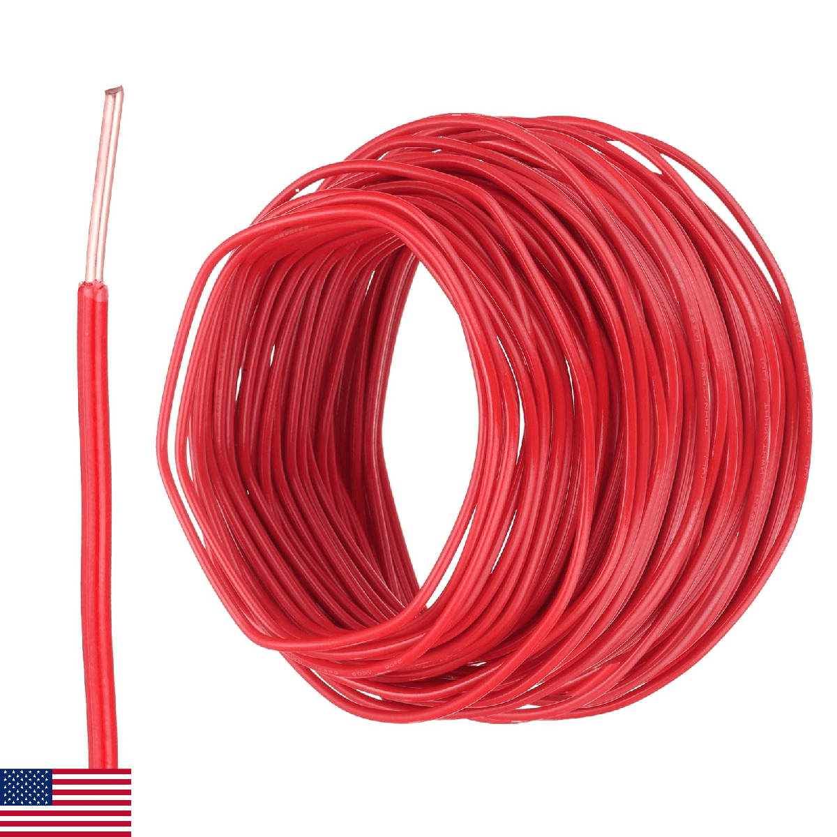 MECCANIXITY THHN Wire 14AWG 200 Feet Electrical Wire Insulated Solid Copper Rate - Image 1