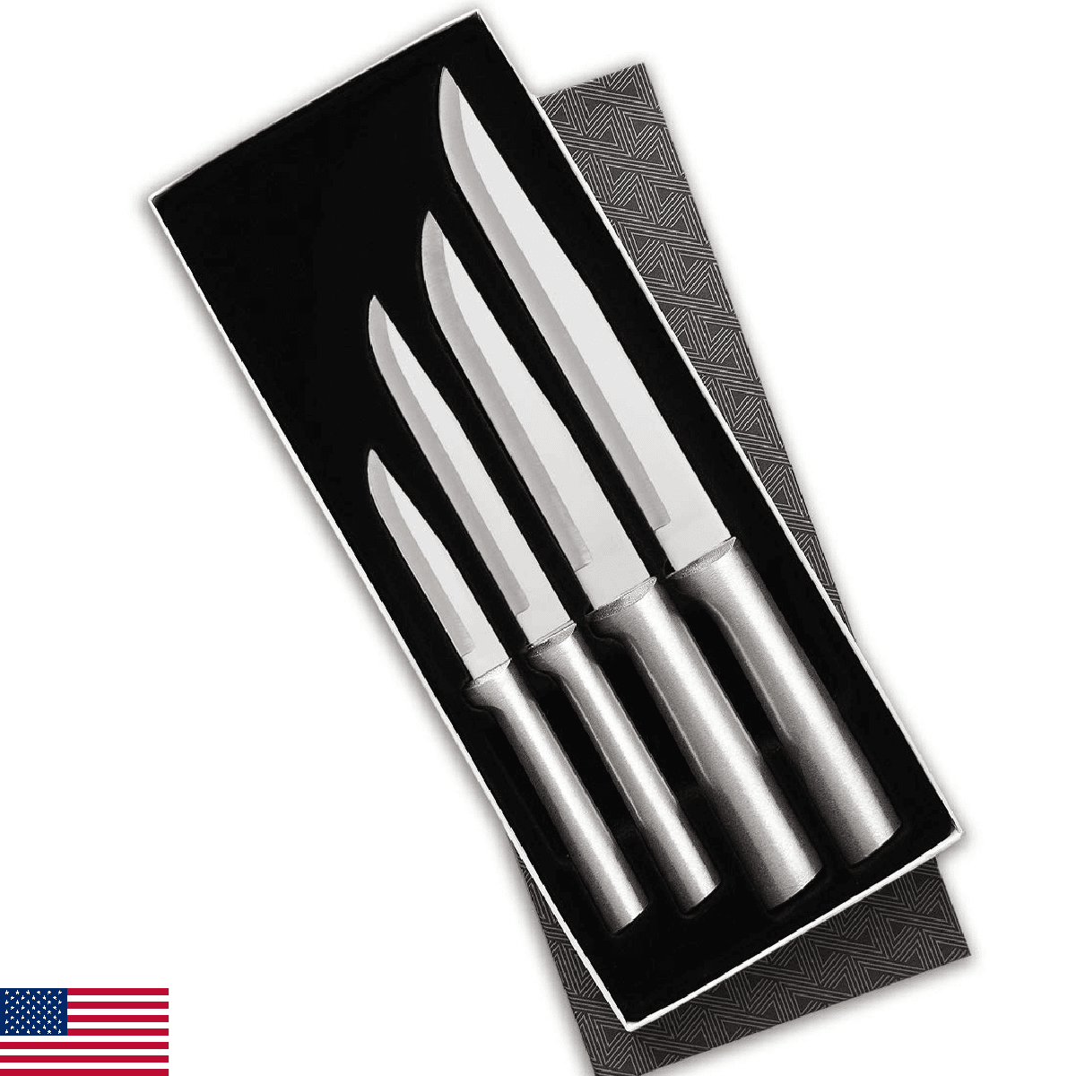 Rada Cutlery Wedding Register Gift Set (S04), 4-Piece Knife Set, Stainless Steel - Image 1