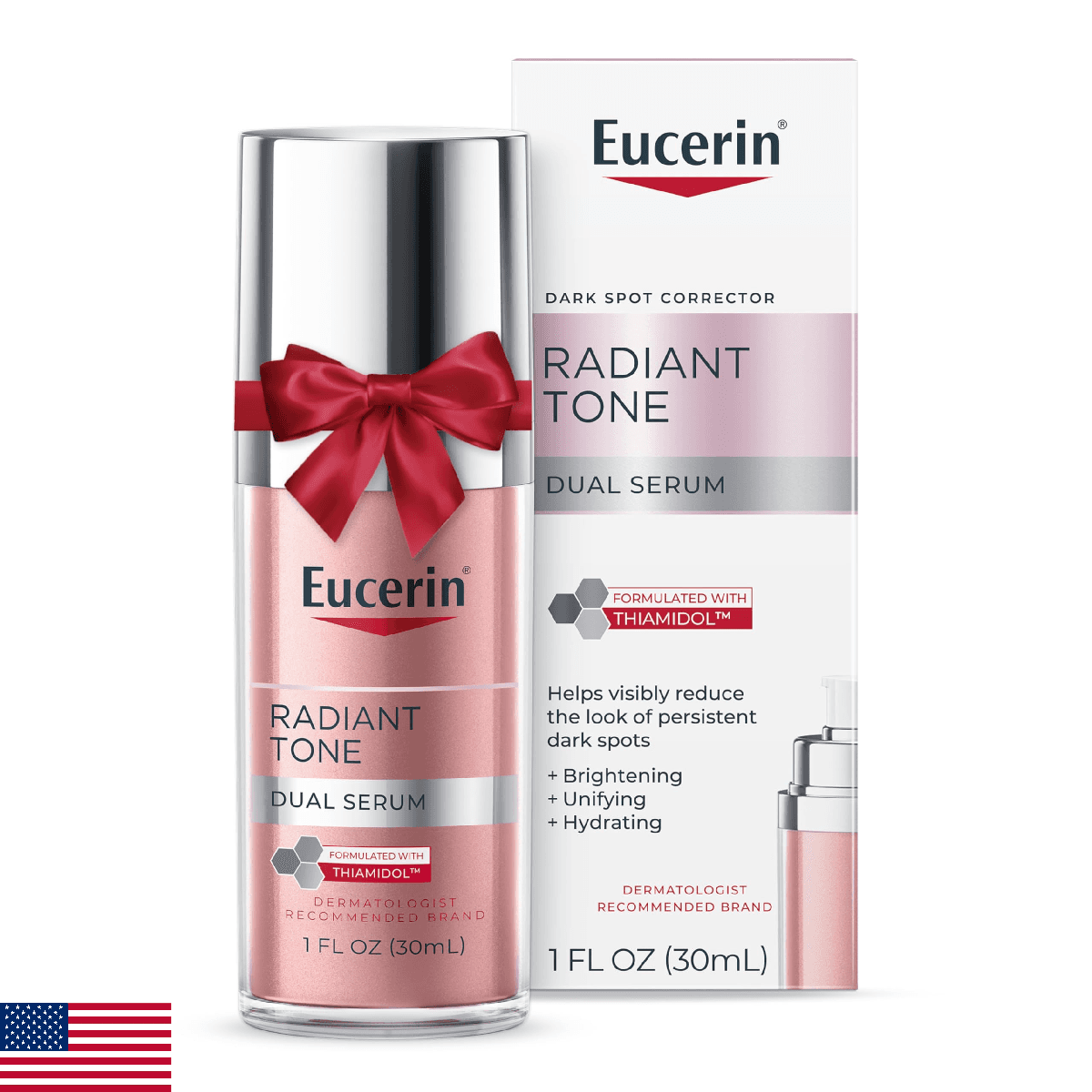 Eucerin Radiant Tone Dual Serum Dark Spot Corrector, Dark Spot Serum with Thiami - Image 1