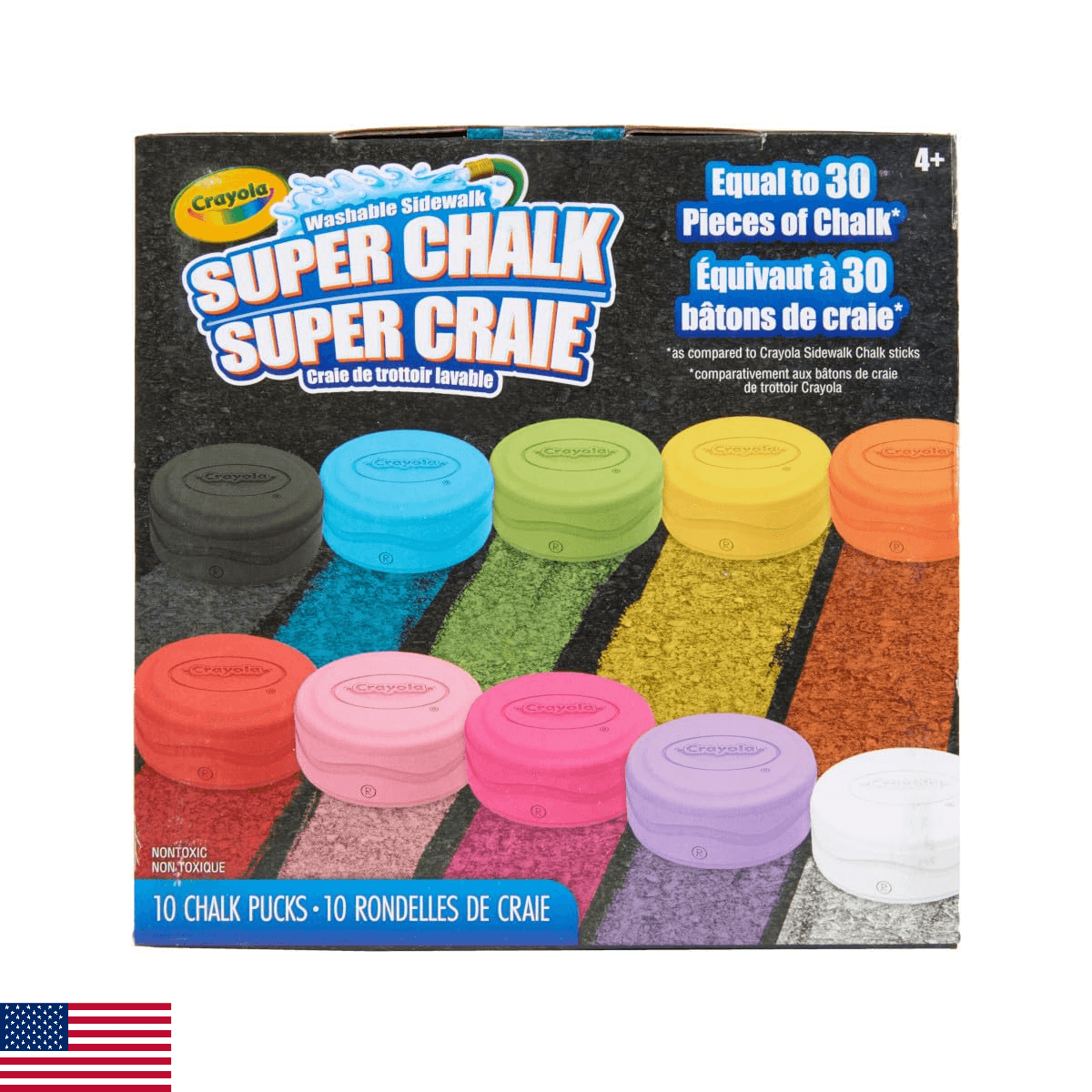 Crayola Washable Sidewalk Chalk for Kids, Long Lasting Super Chalk Set, Outdoor - Image 1