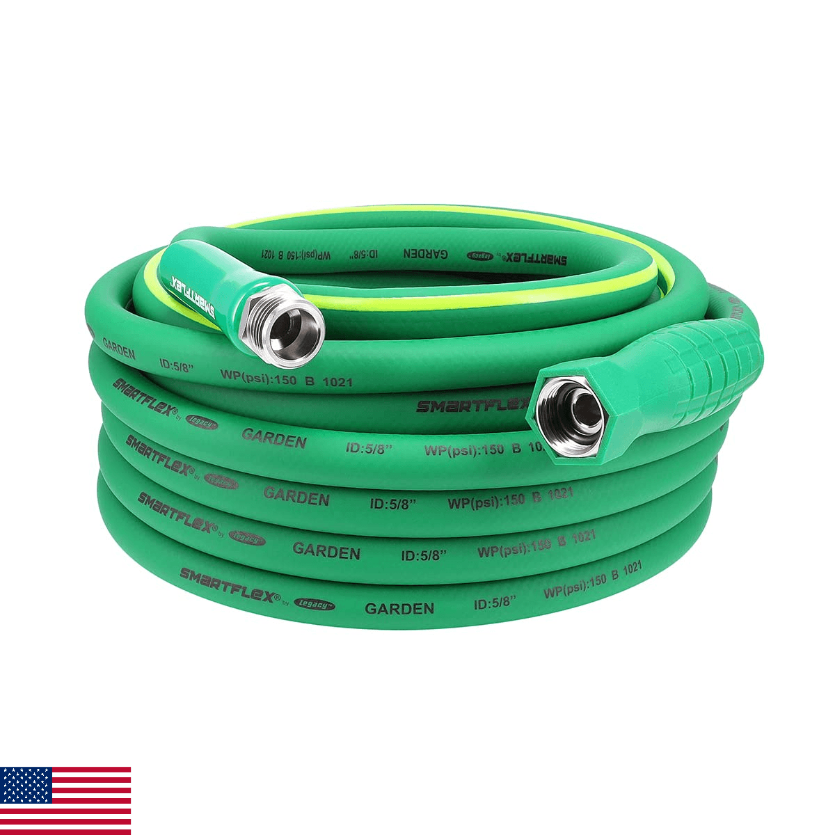 SmartFlex Garden Hose, 5/8 in. x 50 ft., Hybrid, Green - HSFG550GR - Image 1