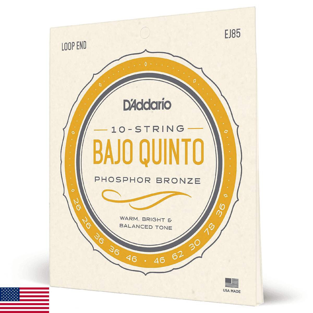 D'Addario EJ85 Bajo Quinto Strings - Image 1
