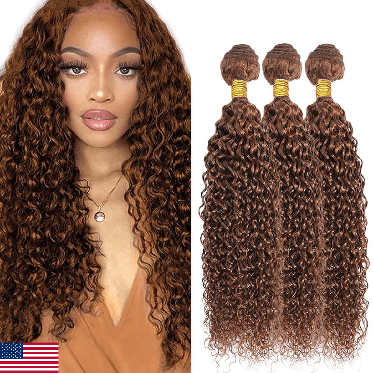 Condescension Brazilian Human Hair Bundles 10 12 14 Inch Jerry Curly Wave 3 Bund - Image 1