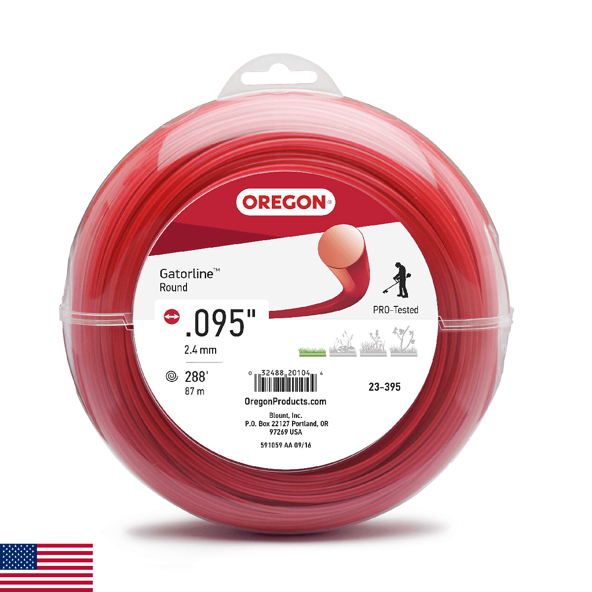 Oregon 23-395 Professional Red Gatorline Round String Trimmer Line .095-Inch Dia - Image 1
