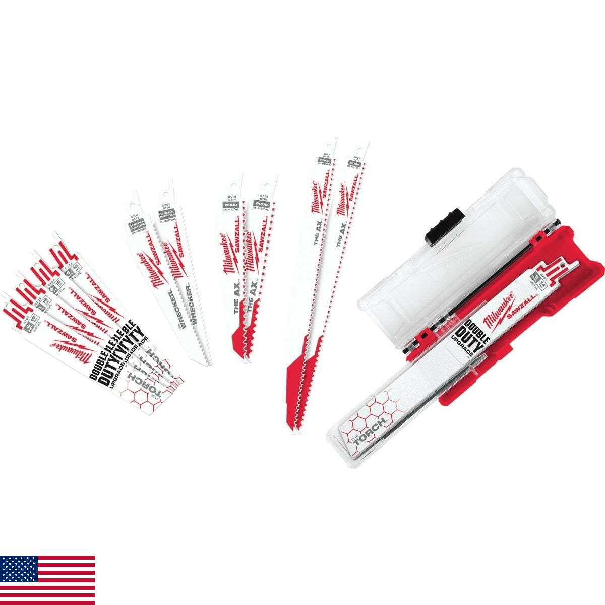 Milwaukee Electric Tool 49-22-1129 Sawzall Reciprocating Saw Blade Set, 12 Pc, W - Image 1