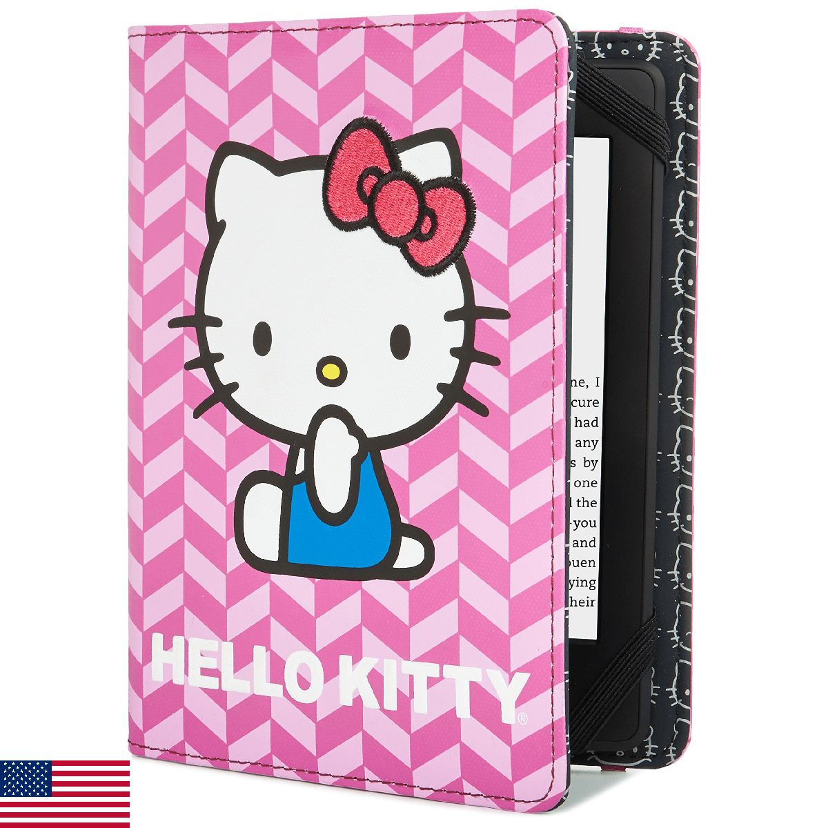 Hello Kitty Chevron Cover - Purple (Fits Kindle Paperwhite, Kindle & Kindle Touc - Image 1