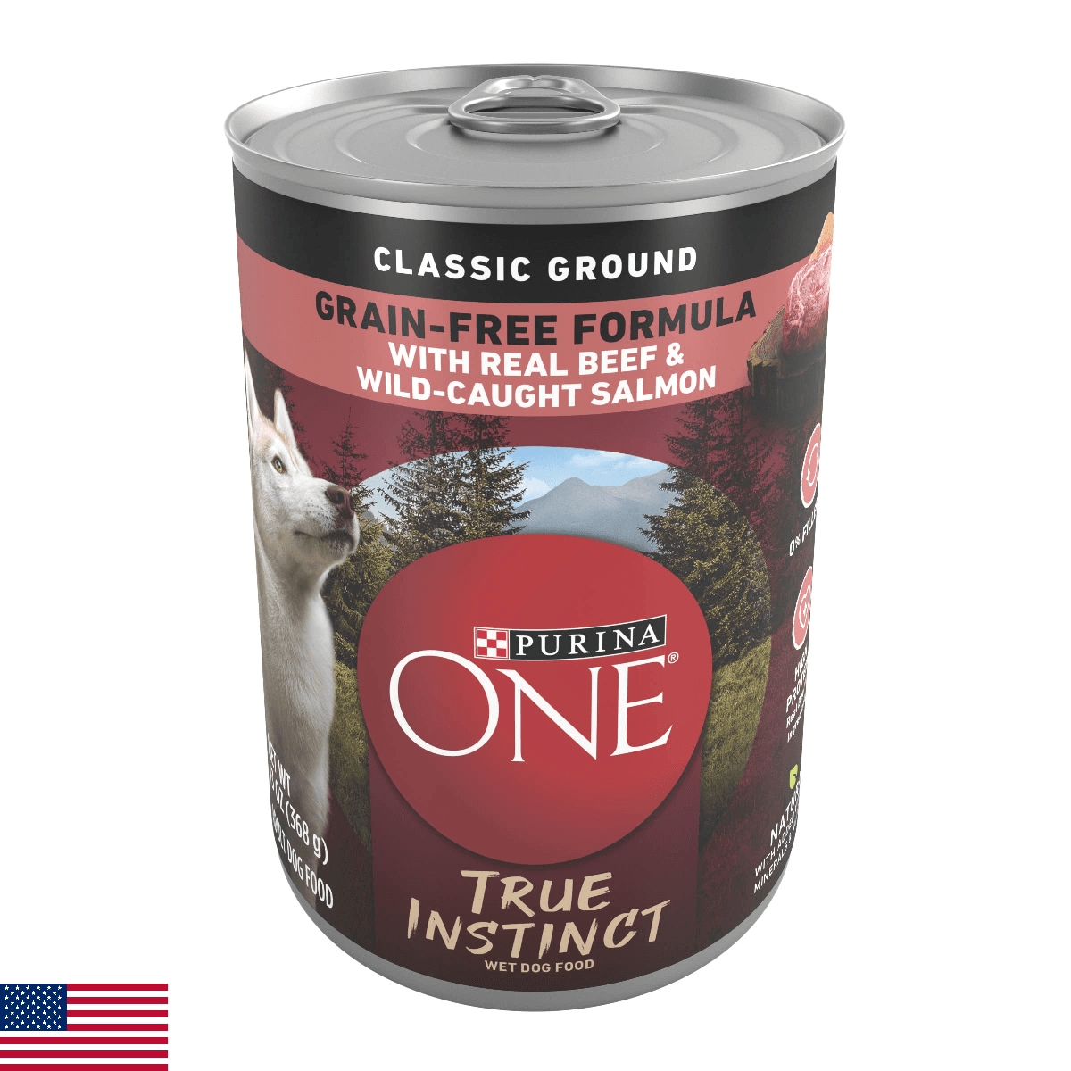 Purina ONE Wet Dog Food True Instinct Classic Ground Grain-Free Formula With Rea - Image 1