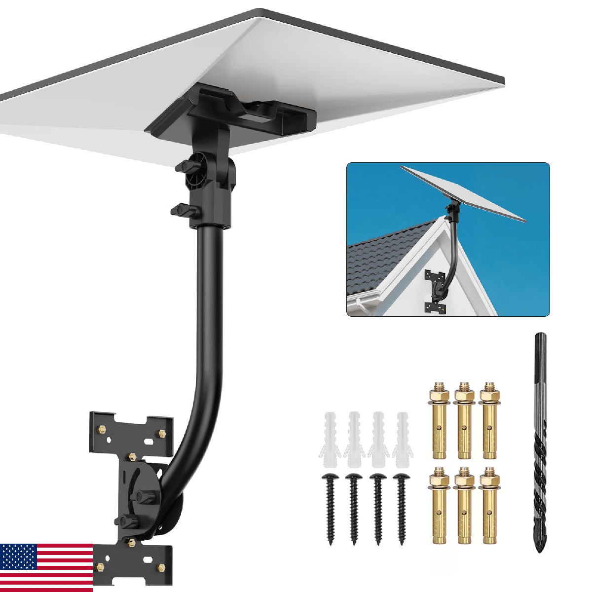 Anautin Starlink Gen 3 Mount — Adjustable 180°-Degree Installation kit with Wate - Image 1